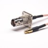 20 шт., удлинитель кабеля BNC, фланец с 4 отверстиями, 50 Ом, прямой женский к прямому штекерному MCX с RG316 10см