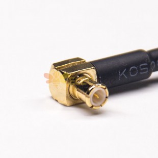 20 piezas Cable conector BNC 180 grados hembra mamparo frontal resistente al agua a MCX macho en ángulo con RG316 10cm