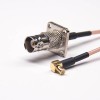 Удлинительный кабель BNC, 20 шт., для крепления на панель, женский, прямой к MCX, под прямым углом, с RG316 10см