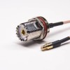 20 piezas Cable UHF conector de Cable hembra recto a Cable recto macho MCX con RG316 RG58 10cm