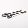 F Connector Coaxial Cable Female Straight to MCX Angled Male with RG174