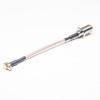 F tipo para MCX Cabo 180 Grau Feminino para Cabo Coaxial Homem angular com RG316 10cm