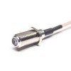 F Type to MCX Cable 180 Degree Female to Coaxial Cable Angled Male with RG316 10cm