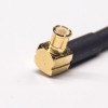 MCX Plug 90 Degree Homme Or à N Type Angled Mâle Nickel placage RF Coaxial Câble avec RG174 10cm