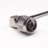 MCX Plug 90 Degree Homme Or à N Type Angled Mâle Nickel placage RF Coaxial Câble avec RG174 10cm