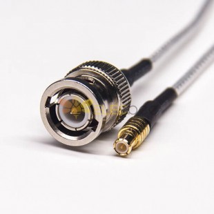 MCX straight Plug 180 grados macho a BNC cable coaxial macho recto con RG316 10cm