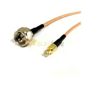 20 piezas adaptador de cable RF con MCX macho recto a tipo F macho Cable flexible RG316 3M