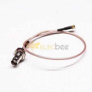 HF-Kabel koaxial wasserdicht BNC weibliche Schott zu rechtwinkligen MCX male Kabel Montage Crimp