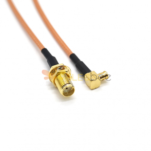 RF Cable SMB extension Cable Male Straight to MCX Male Angled Cable with RG174 10cm