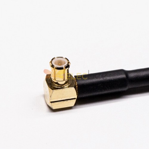 Rf Coaxial Cable Connectors Waterproof Bnc Female Bulkhead To Right Angle Mcx Male Cable