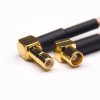 SMB Cables Female Angld to MCX Angled Female Gold Cable with RG316 10cm