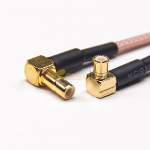 SMB Right Angled Feminino para MCX Angular Rf Male Coaxial Cable com RG 316 10cm
