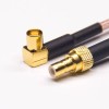 SMB Straight Jack Female to MCX Angled Female Coaxial Cable with RG316 10cm