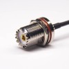 UHF Cable Female Straight to MCX Male Angled Coaxial Cable with RG174 10cm