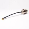 20pcs UHF Cable Female Straight to MCX Male Angled Coaxial Cable with RG174 10cm