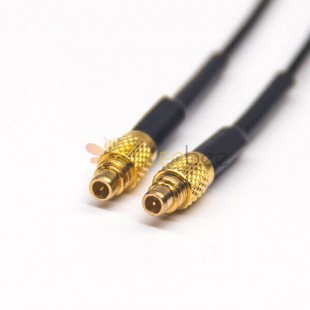 20 adet MMCX Konnektör Kablo Fişi Düz Erkek - Erkek 1.37 Kablo için 10 cm