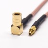 SMB Male Angled to MMCX Male Straight Coaxial Cable with RG316 1m
