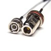 Extensiones de cable BNC cable de 180 grados macho a n tipo cable recto con RG316 blanco 10cm