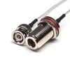 20 шт. BNC кабельные удлинители 180 градусов штекер N тип прямой кабель с RG316 белый 10см
