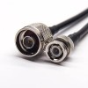 CABOS BNC Masculino direto para N Tipo Masculino Straight RF Coaxial Cable com RG58 RG58 1m