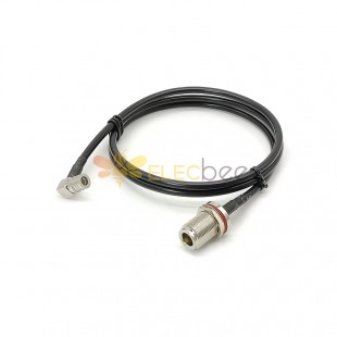 QMA to N Cable QMA Right Angle Male to N Straight Female Connector LMR195 1 M