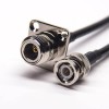 Rf Cable Assemblies BNC Straight Male to N Type Flange Montagem Straight Female com RG58 RG223 RG223 1m