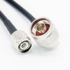 TNC Connector Male 180 Degree to N Type 90 Degree Male Coaxial Cable with RG223 RG58 RG223 1m
