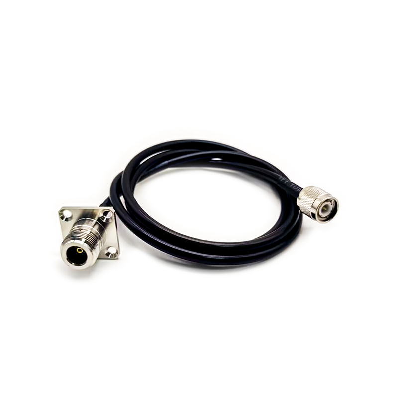TNC Straight Plug Cable Connector to N Typ 4 Holes Straight Female mit RG223 RG58 RG223 1m