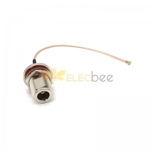 Connecteur d'antenne RF UFL Ipex vers connecteur femelle de type N câble en queue de cochon de 15 cm