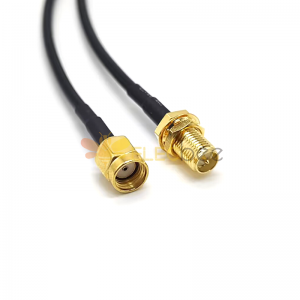 SMA电缆线反极公头转反极母头RG174线线长5米 20Pcs
