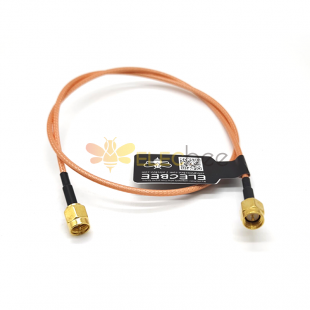 SMA公头射频线棕色线缆RG316两头焊SMA连接器 20Pcs 1.5m RG316