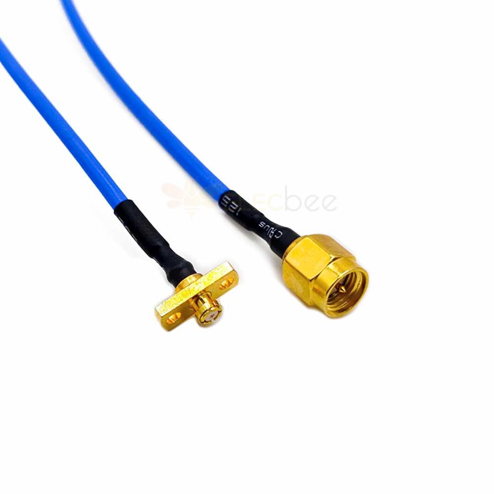 Conector SMP Fêmea para SMA Macho com Cabo RG405 40CM