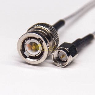 Cable del conector BNC Macho recto a cable coaxial macho recto SMA con RG316 10cm