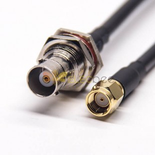 20pcs BNC Female Connectors Straight to SMA Straight Male RP Coaxial Cable with RG223 rg58 RG223 1m
