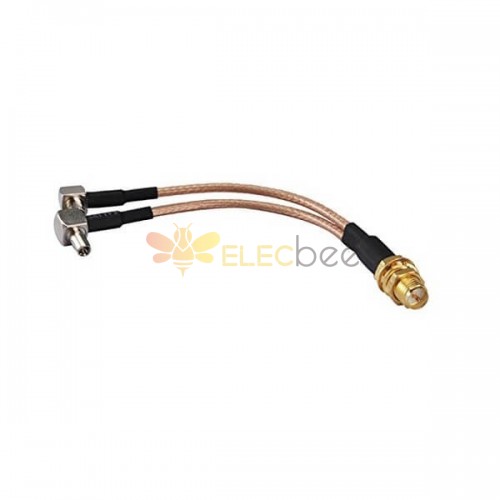 Cable Coaxial RP SMA Bulkhead hembra a dual TS-9 Splitter Combinador De cable Jumper Pigtail RG316 10cm