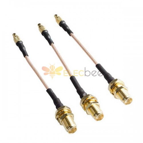 1 par de conector macho + hembra con cable de 10cm