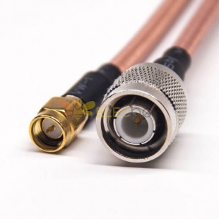 20 шт., разъем для коаксиального кабеля, прямой TNC, прямой SMA для кабеля RG142 10см