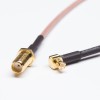 Коаксиальный кабель MCX, 20 шт., коричневый припой RG316, с прямым разъемом SMA для переборки и разъемом MCX