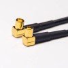 30 Uds MCX hembra a SMA macho niquelado Cable Coaxial RG174