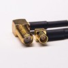 MCX Jack Cable Connnector 90 Degree to SMA Female for RG174 Cable 10cm