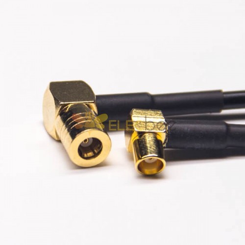 MCX to SMB Cable RG174 SMB Male Right Angle to MCX Female Right Angled rf Cable Assembly