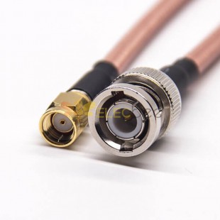 20 шт. РЧ-кабель в сборе SMA к коаксиальному кабелю BNC SMA, прямой штекер RP к BNC, прямой штекер с RG142 1м