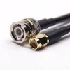 RF Cables Assembly BNC 180 Degree Male to SMA Male RP Straight with RG233 RG58 RG223 1m