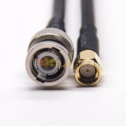 RF Cables Assembly BNC 180 Degree Male To SMA Male RP Straight With ...