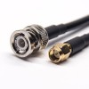 RF Cables BNC Male 180 Degree to SMA Male Straight Coaxial Cable with RG223 RG58