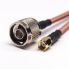RF Coaxial Cable Assembly N Type Straight Male à RP SMA Straight Male pour RG142 Cable 10cm