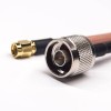 Conjunto de Cable Coaxial RF de 20 piezas, tipo N, macho recto a RP SMA, macho recto para Cable RG142 10cm