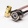 Right Angle SMA Male Connector to BNC Straight Male Coaxial Cable with RG316 10cm