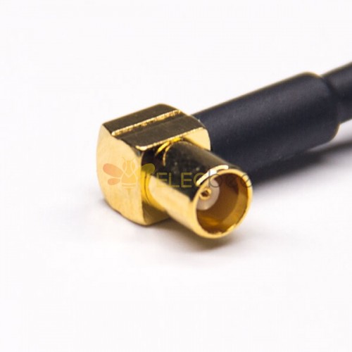 20 piezas RP hembra SMA 90 grados a MCX hembra en ángulo RF Coaxial Cable con RG174