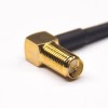 20pcs RP Female SMA 90 Degree to MCX Female Angled RF Coaxial Cable with RG174